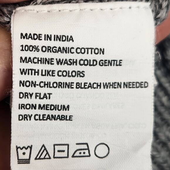 Prana North Loop Hooded Sweater Men’s SZ LG Knitted Gray Organic Cotton Slim - Picture 16 of 16